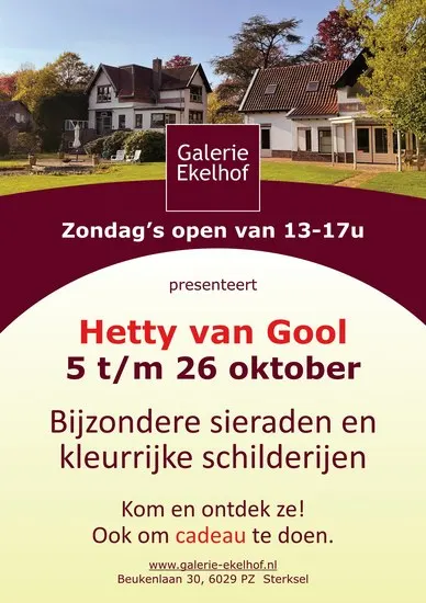 Hetty van Gool kleurrijke schilderijen en bijzondere sieraden