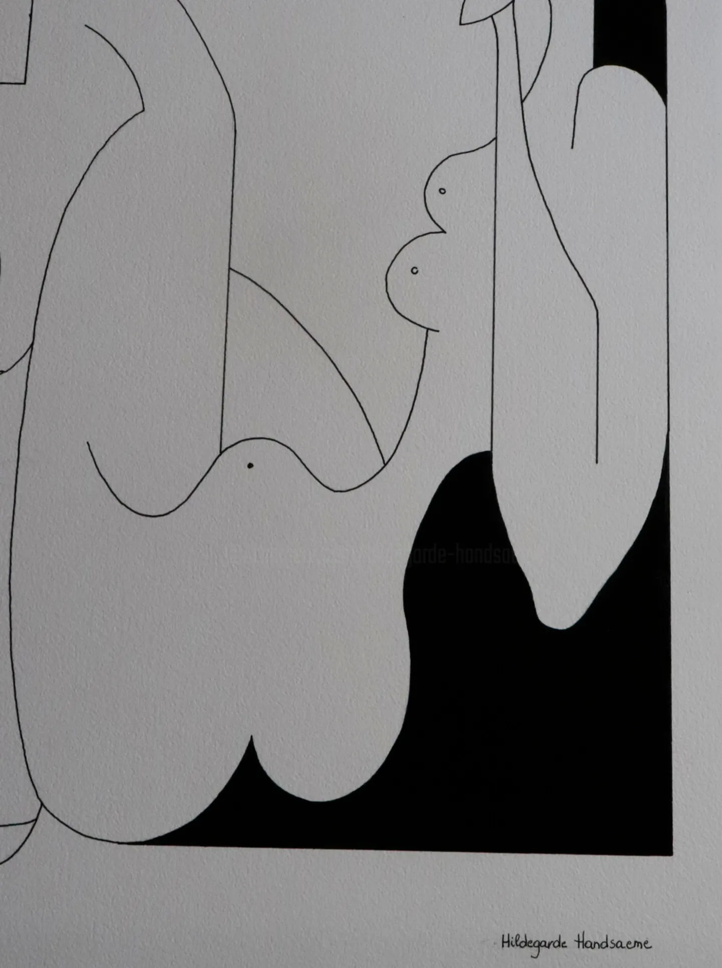 Attitude Féminin — Hildegarde Handsaeme, acrylic, ink — 2
