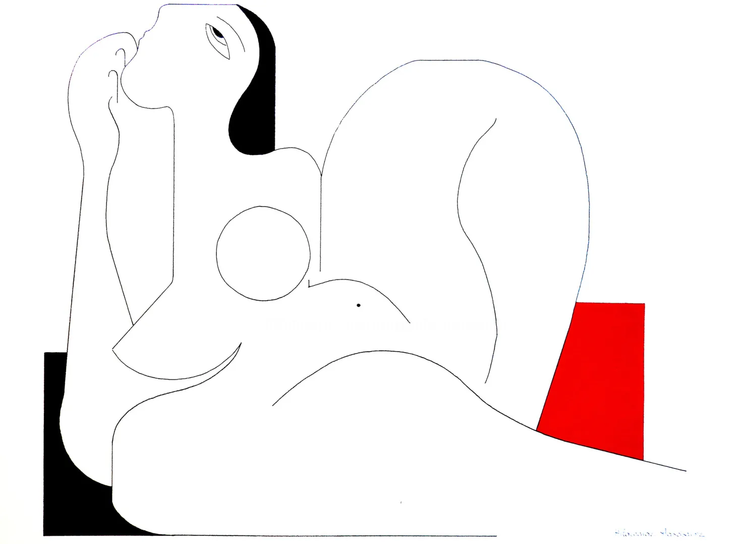 Féminine Concept with red