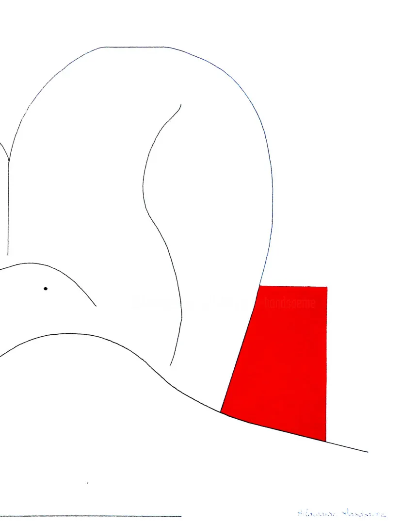 Féminine Concept with red — Hildegarde Handsaeme, ink — 2
