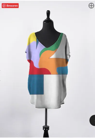 The Free Red Modern Top