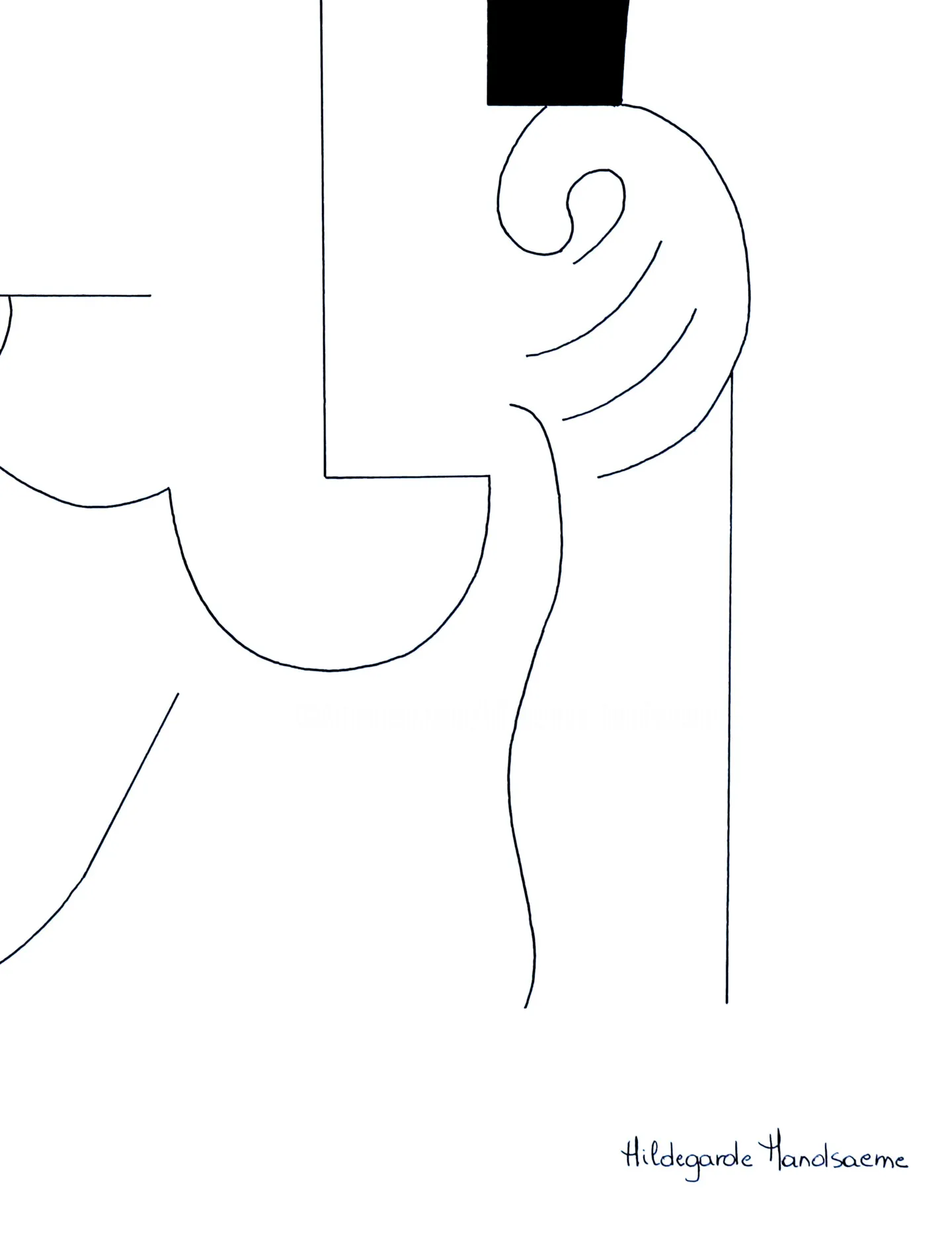 Les Lignes Sensuelles — Hildegarde Handsaeme, ink — 4