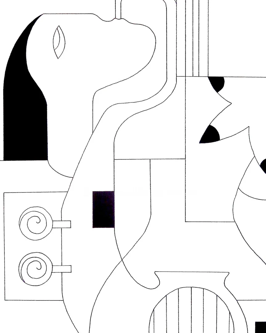 Les Lignes Musicales — Hildegarde Handsaeme, ink — 2