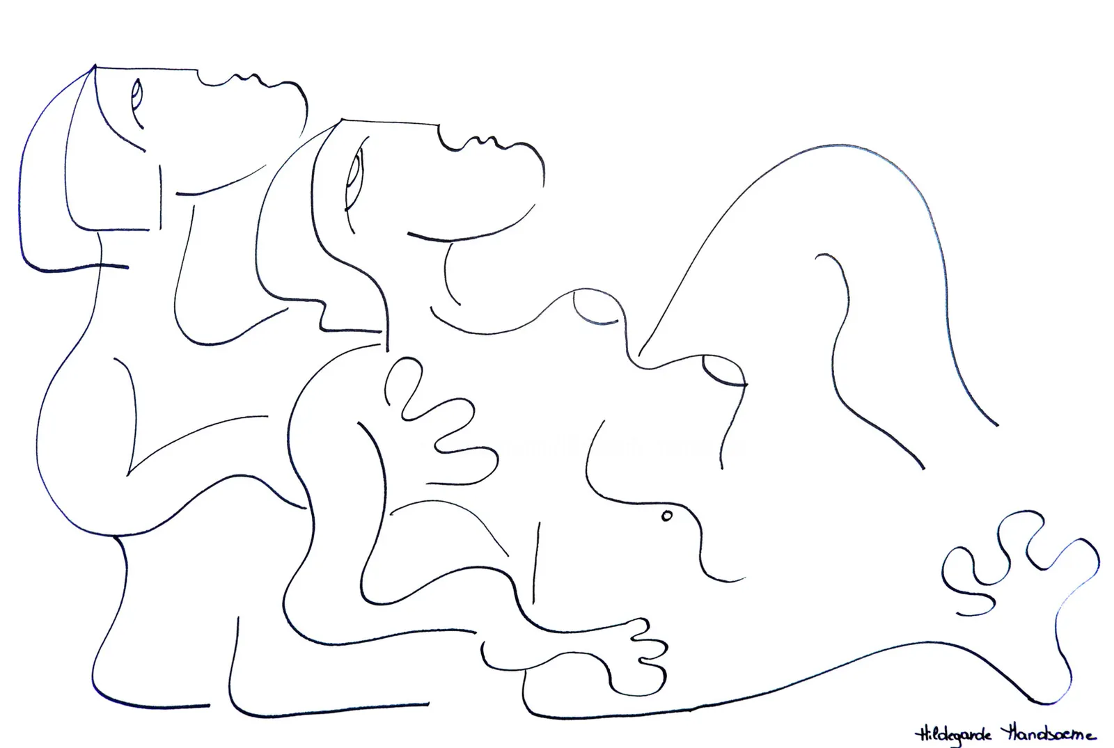 Amour et Tendresse — Hildegarde Handsaeme, ink — 4
