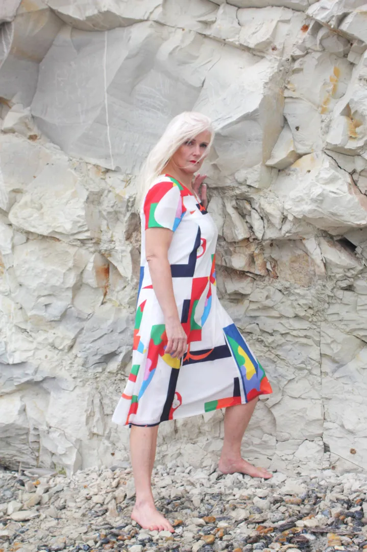 Hash-Hash L'Art qui Touche! Dress with sleeves