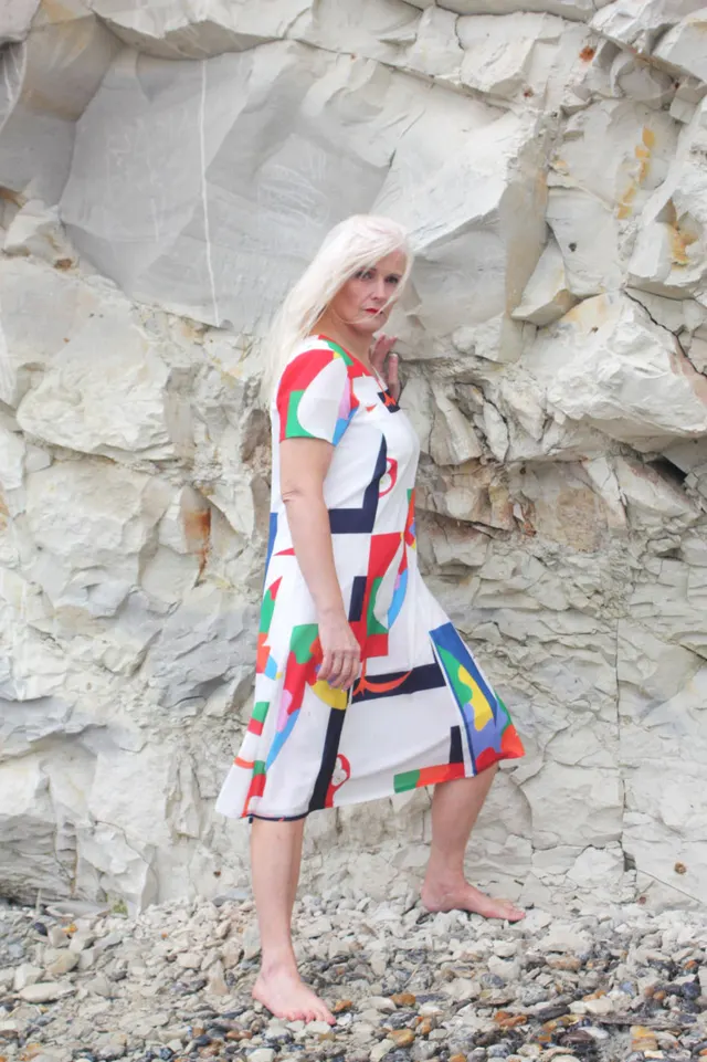 Hash-Hash L'Art qui Touche! Dress with sleeves