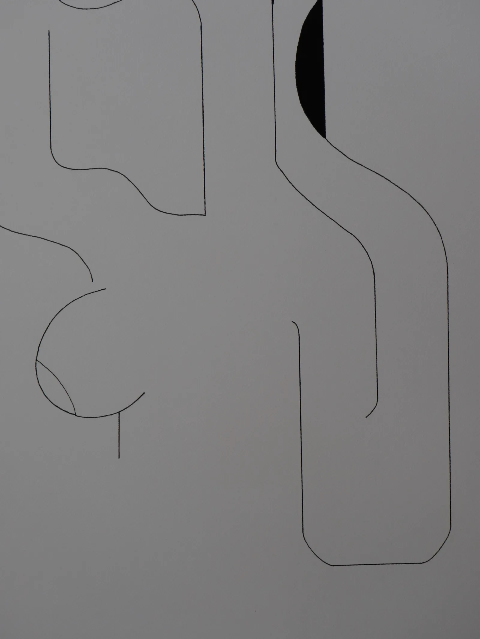 Presence in Line — Hildegarde Handsaeme, black ink on paper — 2