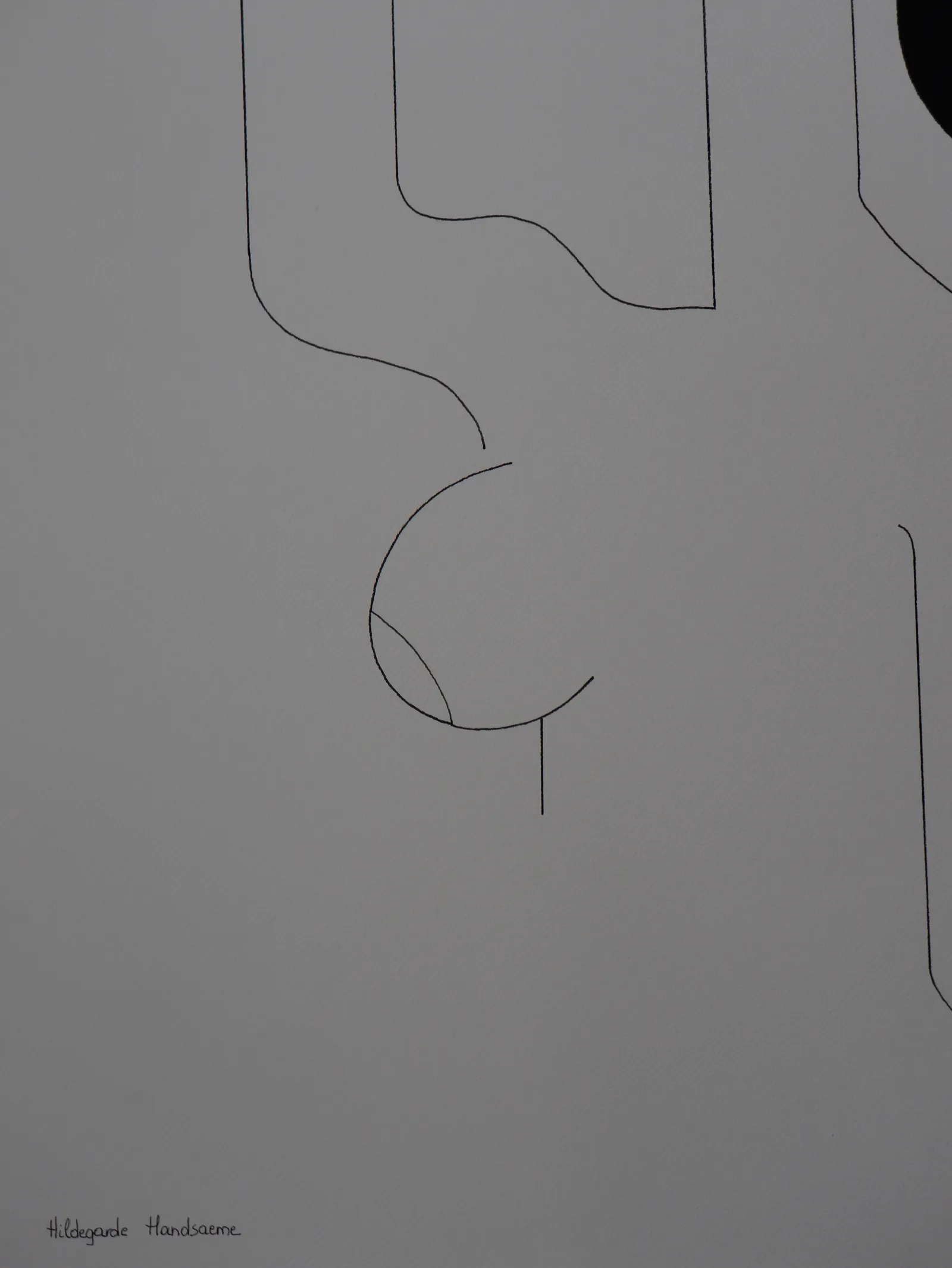 Presence in Line — Hildegarde Handsaeme, black ink on paper — 4