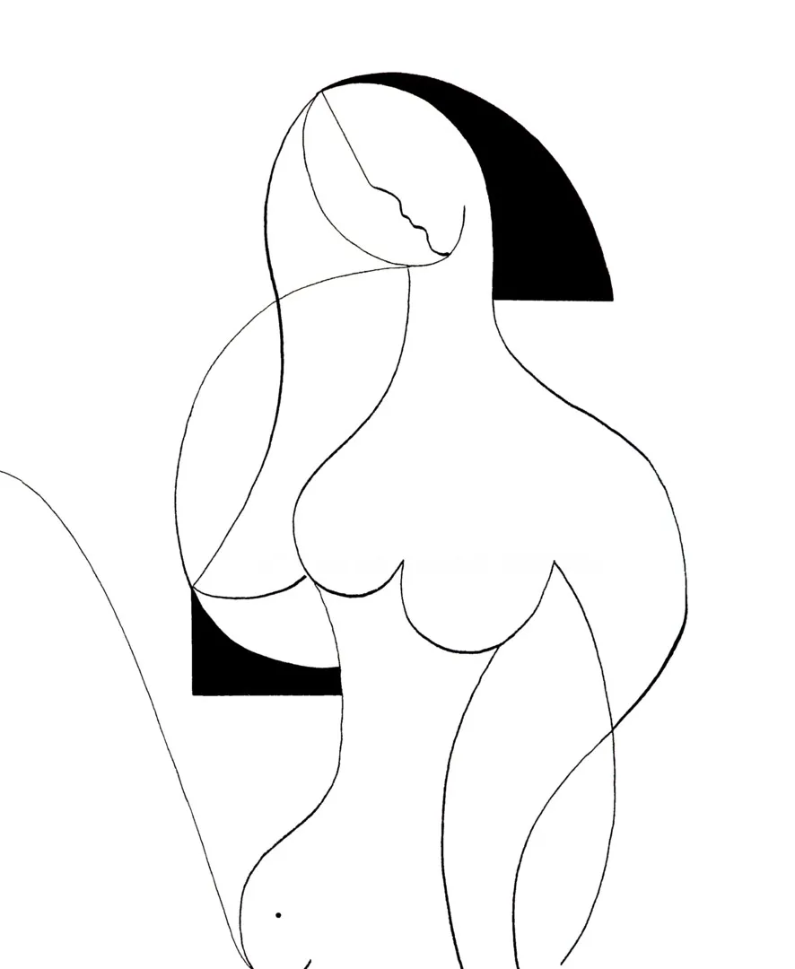 Femme Fatale — Hildegarde Handsaeme, ink — 2