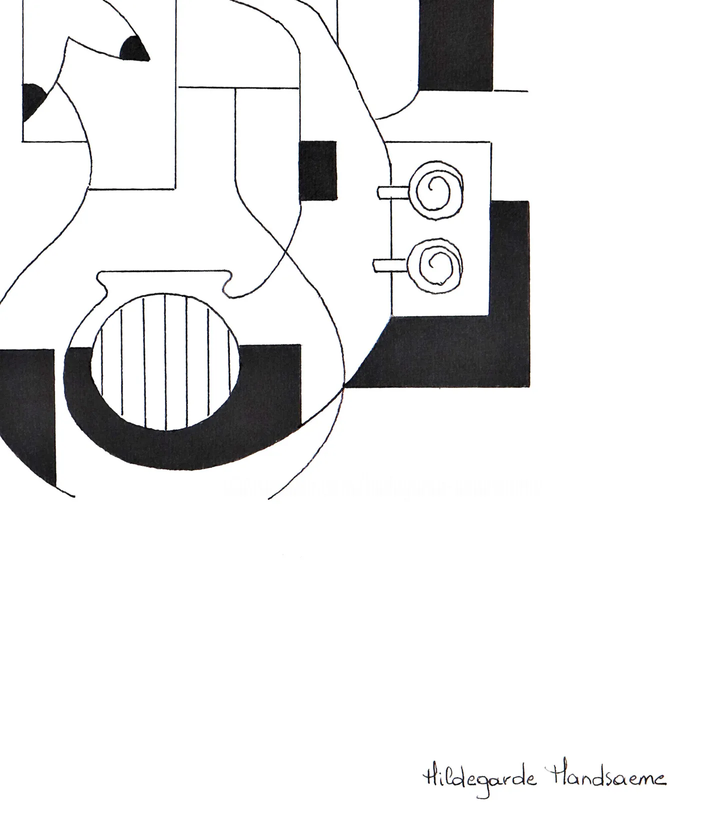 Musical Fingers — Hildegarde Handsaeme, ink — 4