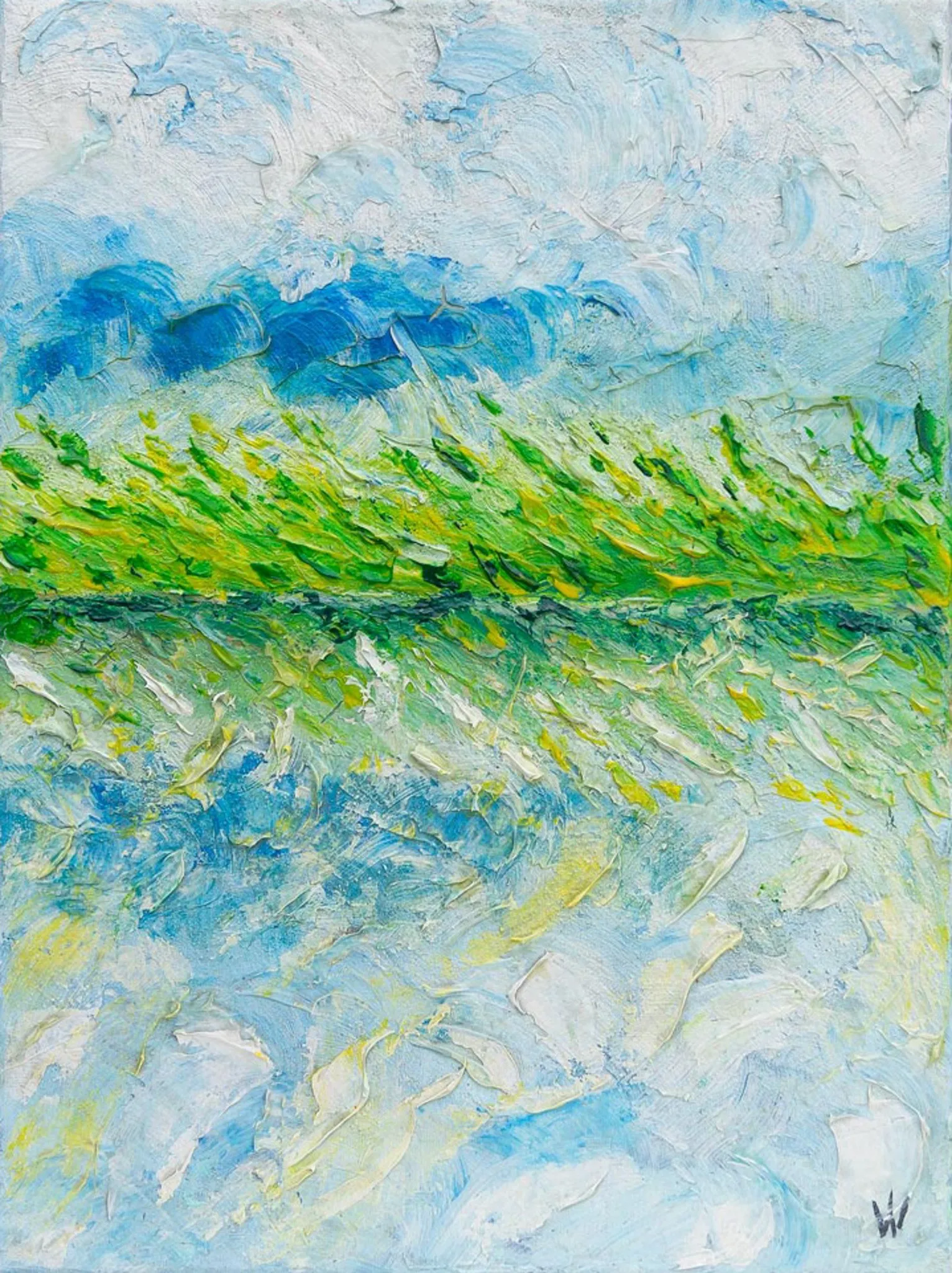 Nature Blows — Wijnand Vlok, acryl op doek — 2