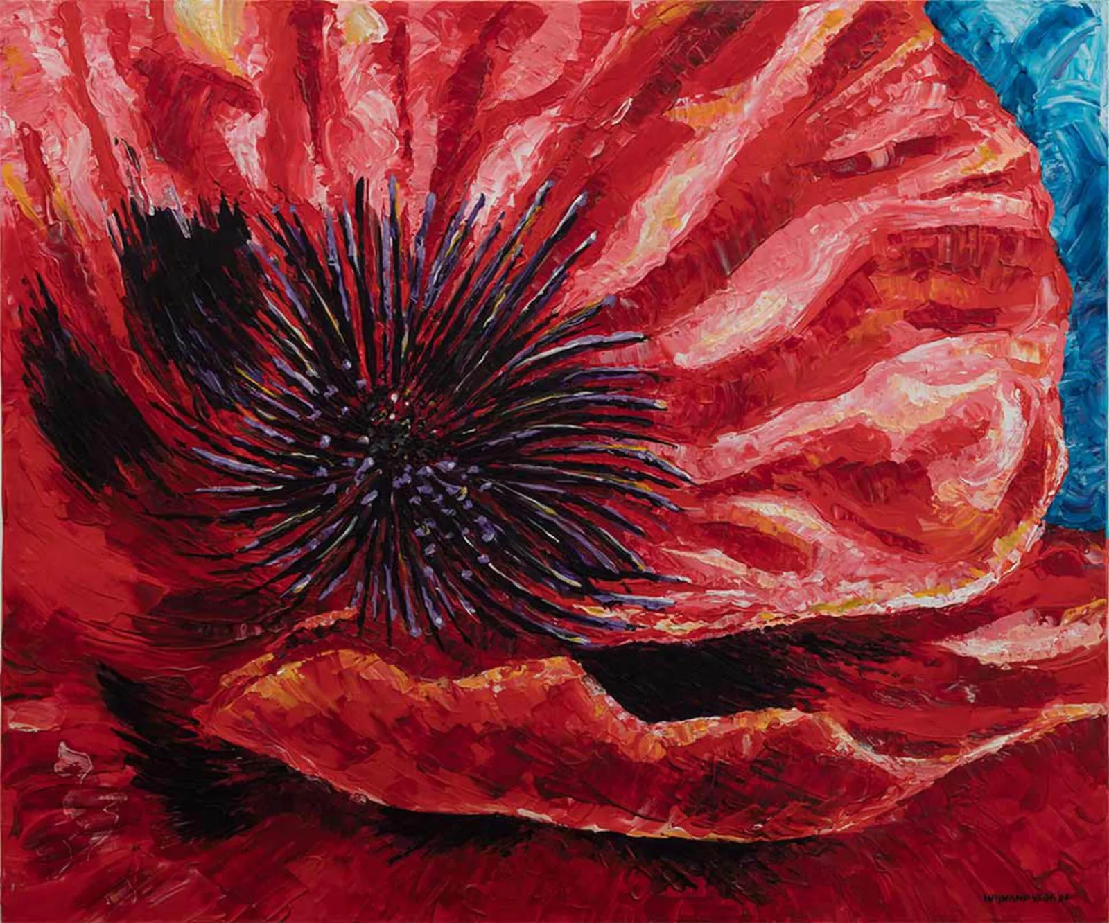 Poppy — Wijnand Vlok, acryl op doek