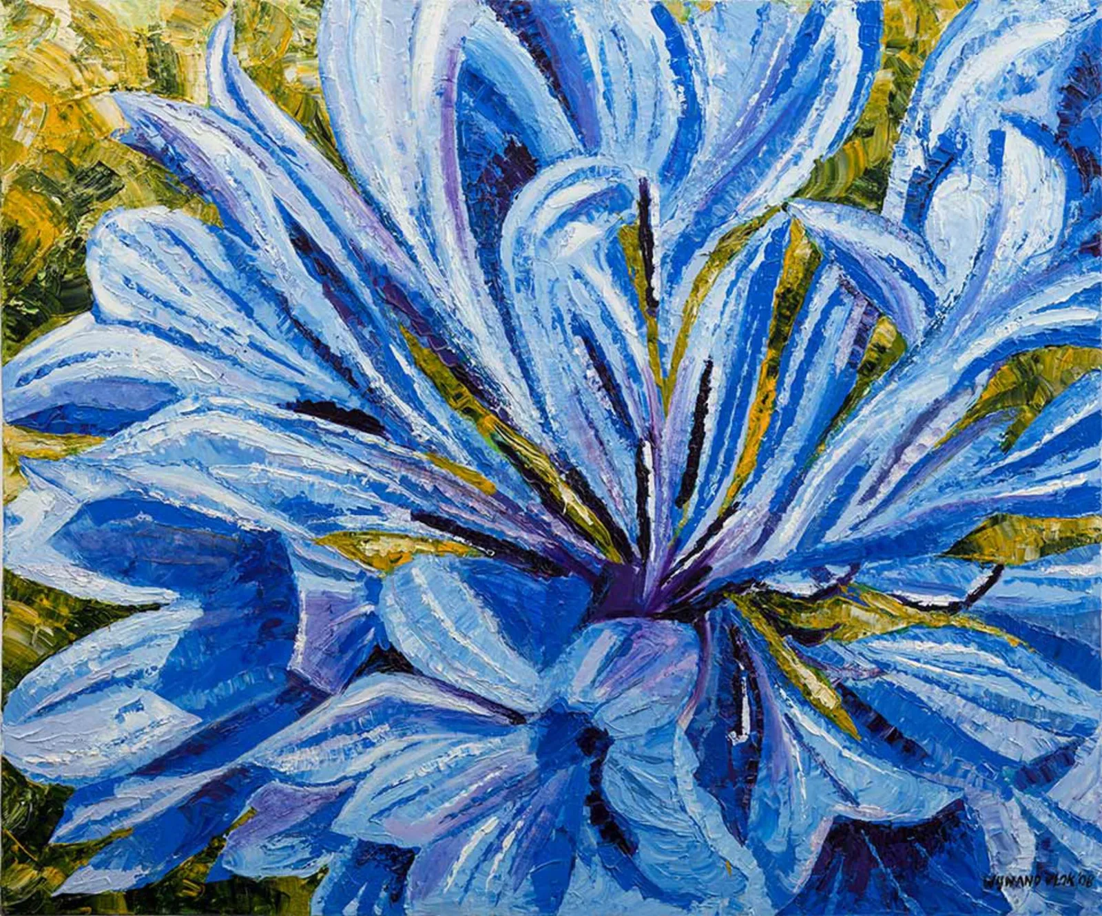Cornflower — Wijnand Vlok, acryl op doek