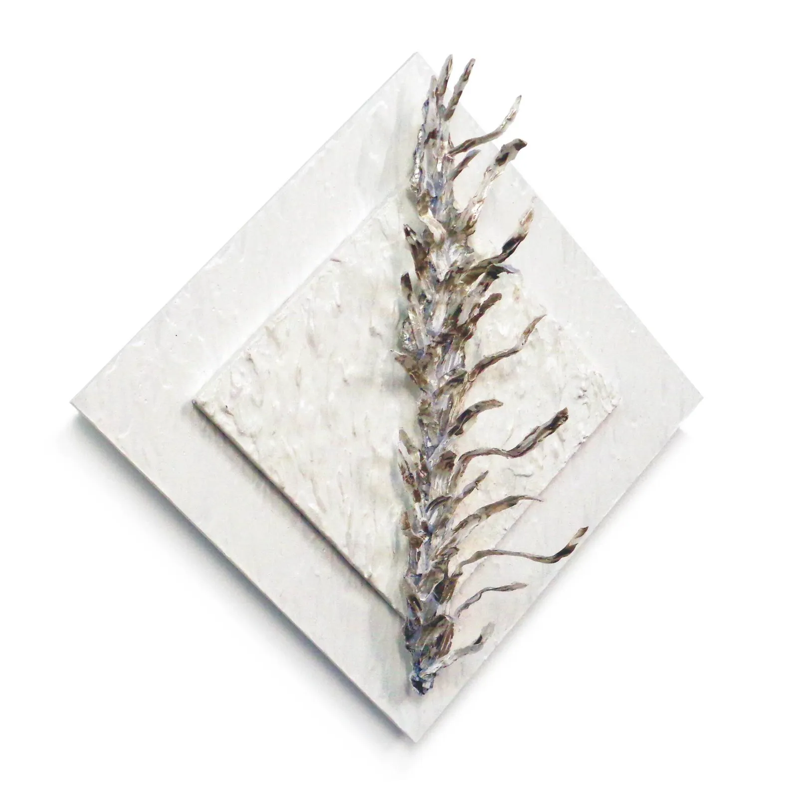 Nature's Fools — Wijnand Vlok, 3d collage (hout, papier, metaal, acrylverf, verharder)