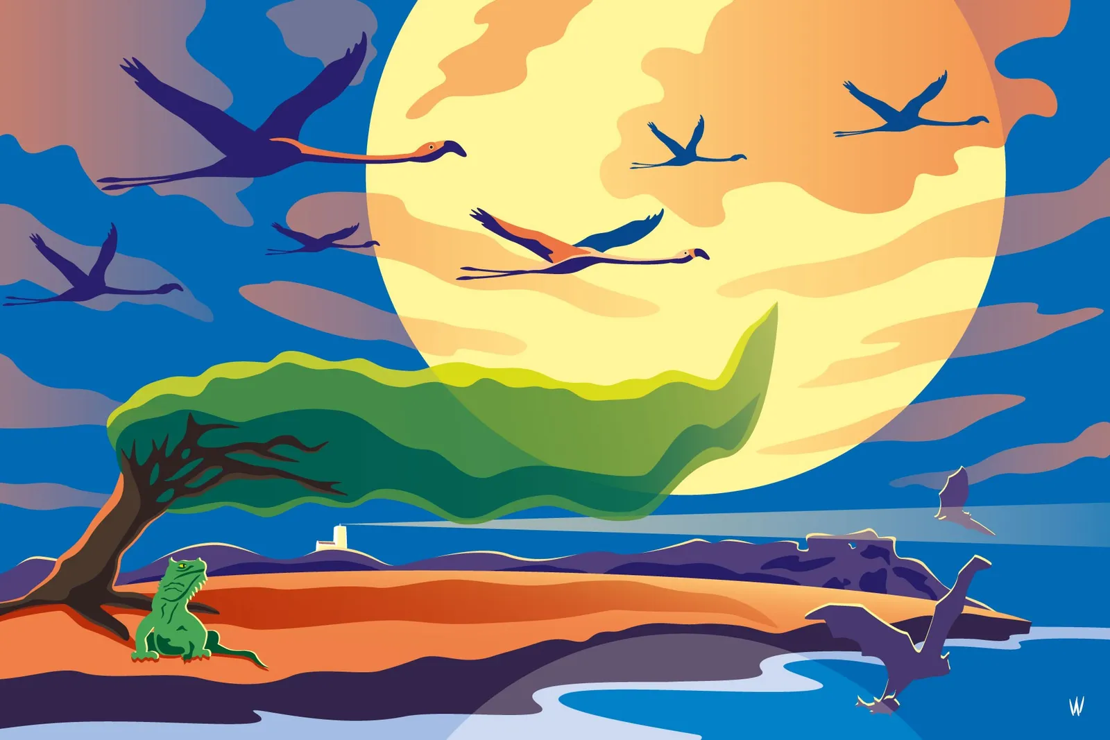 The wind is Divi Divi — Wijnand Vlok, dibond mat — 2
