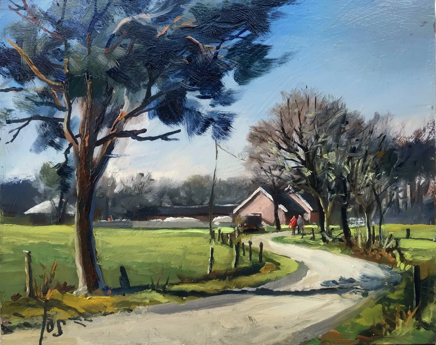 Nederheide — Jos Antens, olieverf op paneel