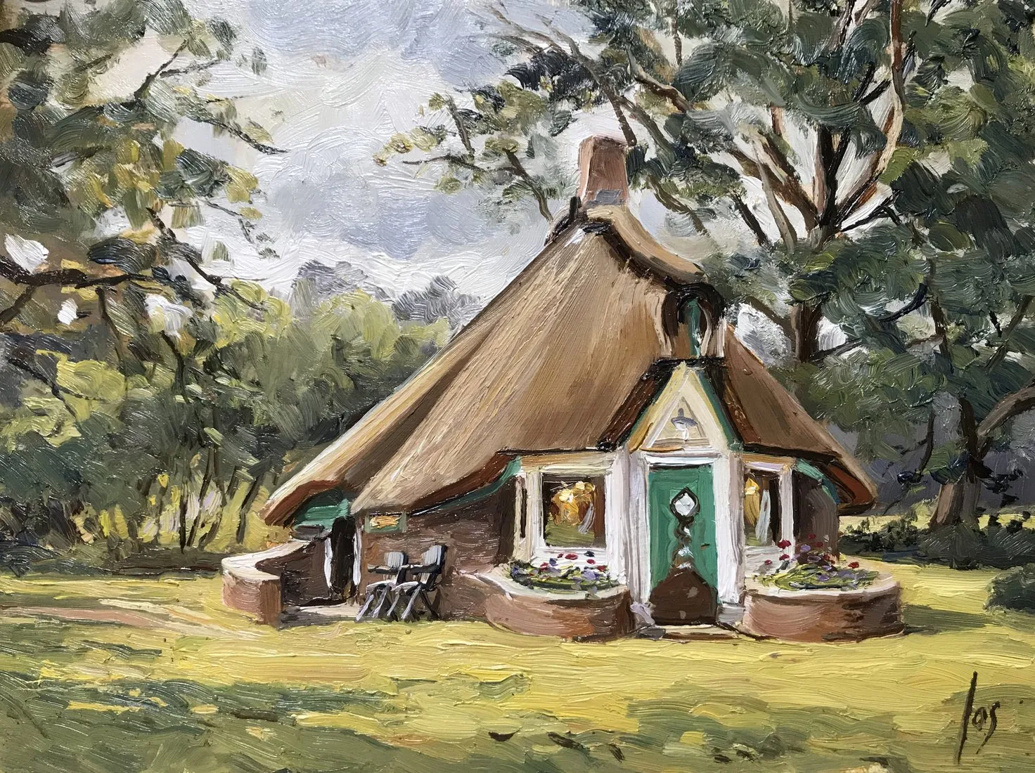 atelier Ronald Holst Buisse Heide — Jos Antens, olieverf op paneel