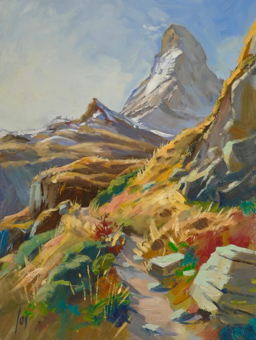 Matterhorn 4 — Jos Antens, olieverf op paneel