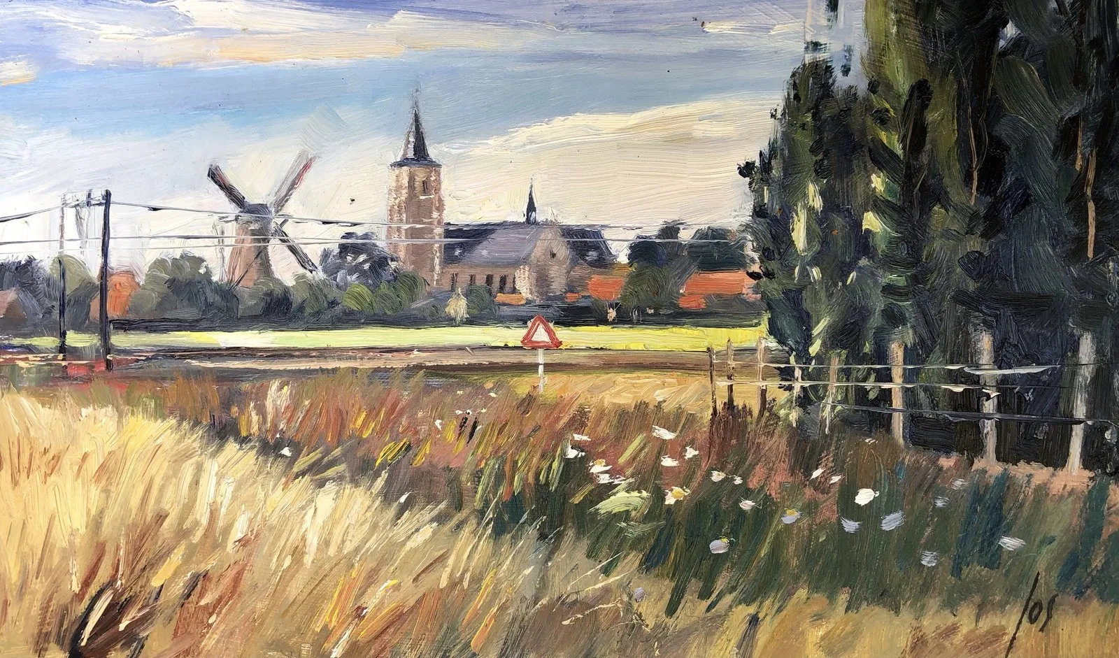 Wouw — Jos Antens, olieverf op paneel