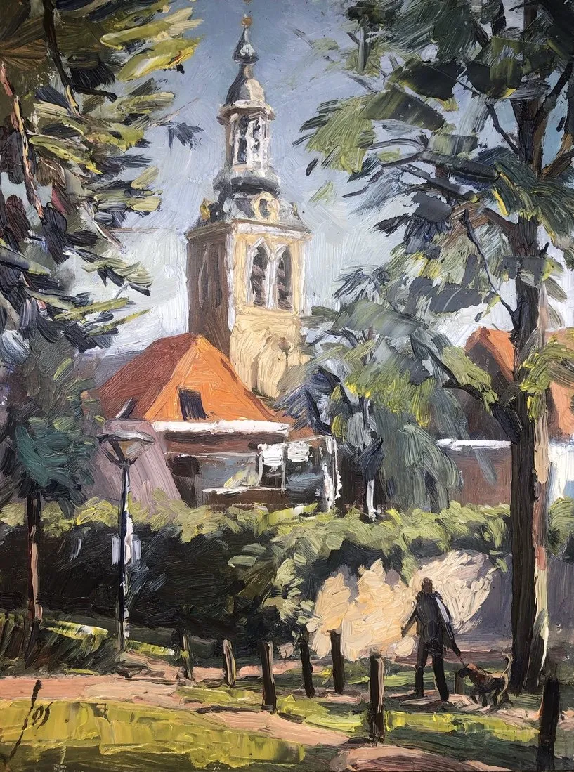 Emile van Loonpark — Jos Antens, olieverf op paneel
