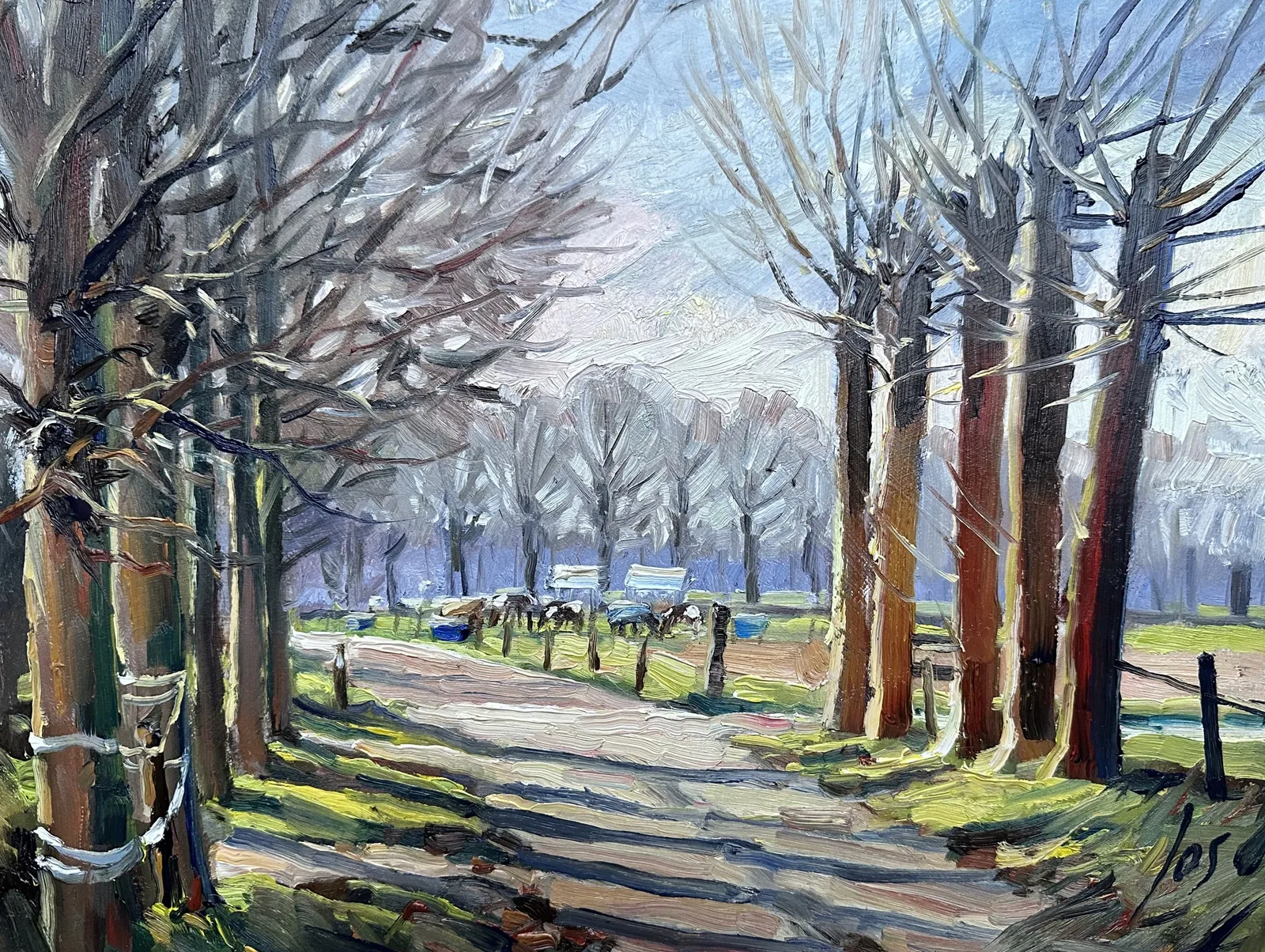 42 Nederheide — Jos Antens, olieverf op paneel