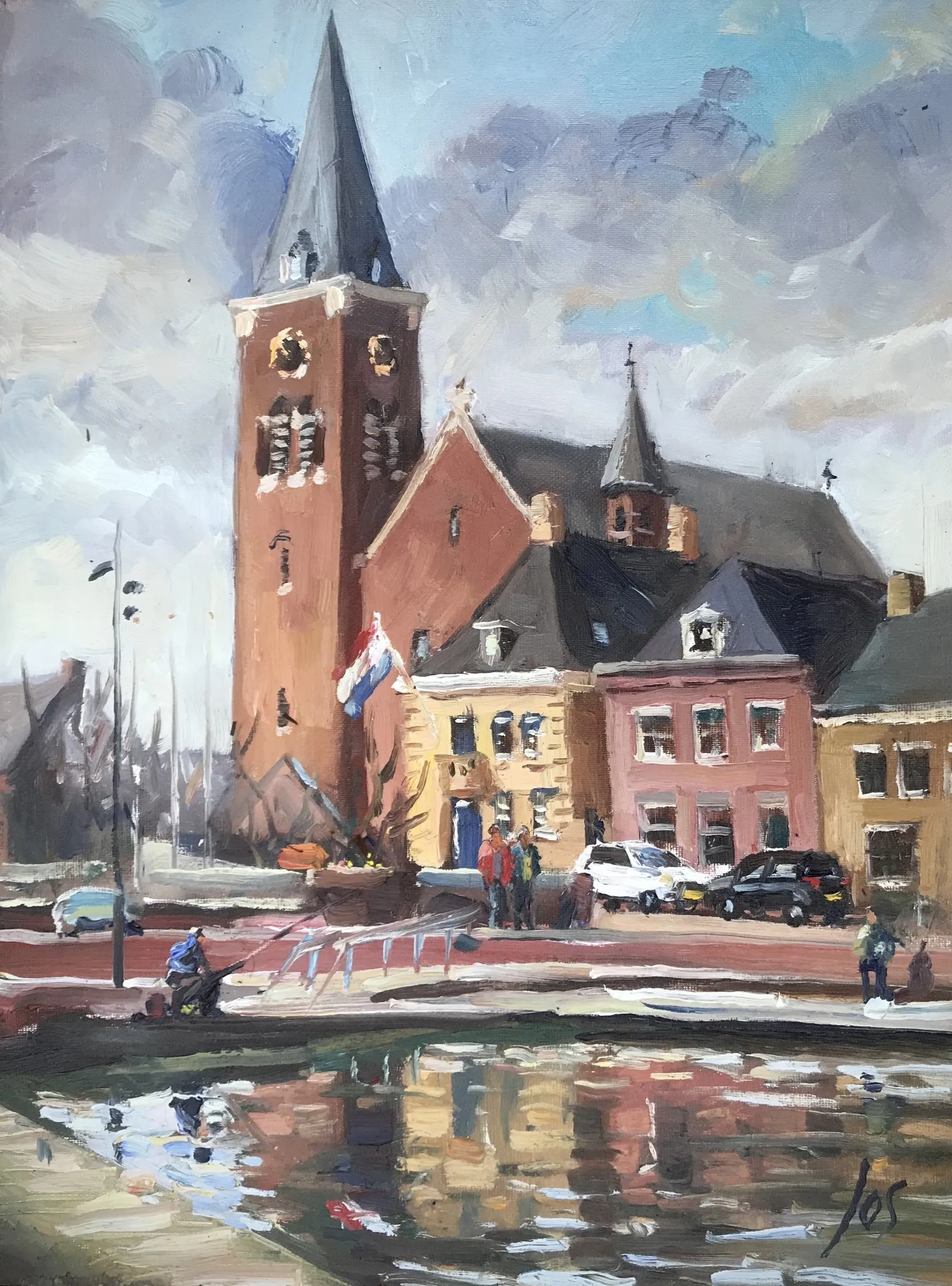 44 Dinteloord — Jos Antens, olieverf op paneel