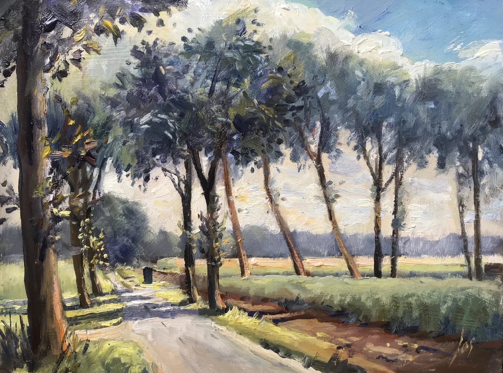 Nederheide — Jos Antens, olieverf op paneel