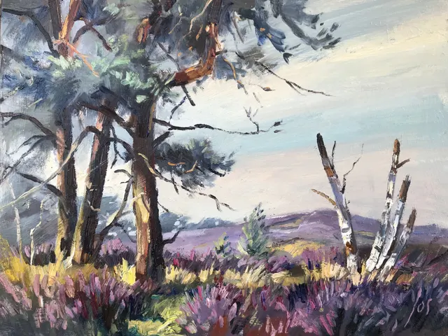 Kalmthoutse Heide in olieverf