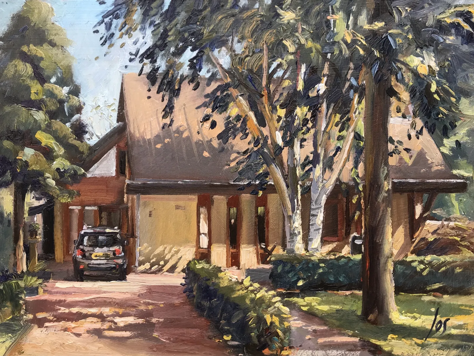 schilderij van uw woning? — Jos Antens, olieverf op paneel