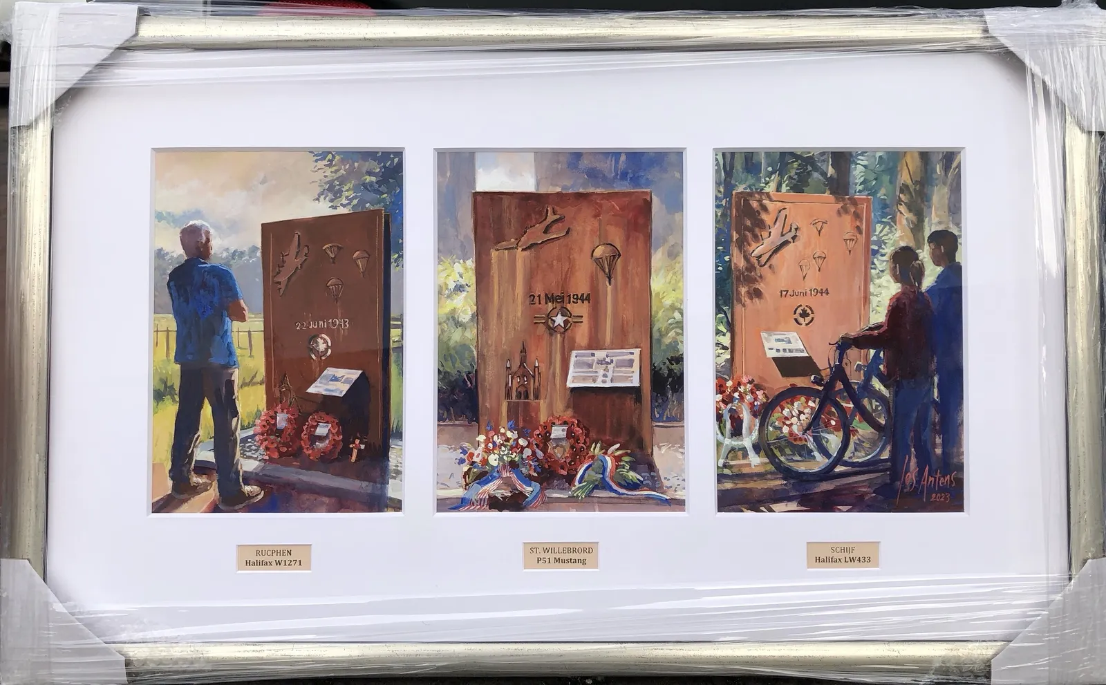 monumenten in opdracht — Jos Antens, gouache