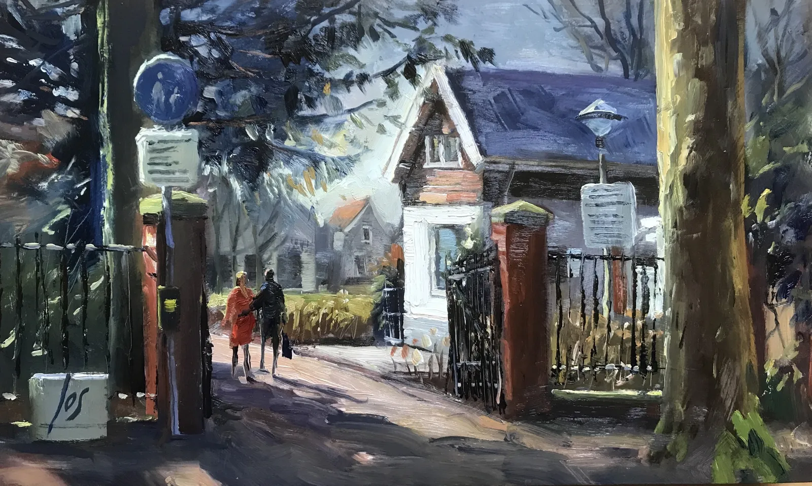 Emile van Loonpark — Jos Antens, olieverf op paneel