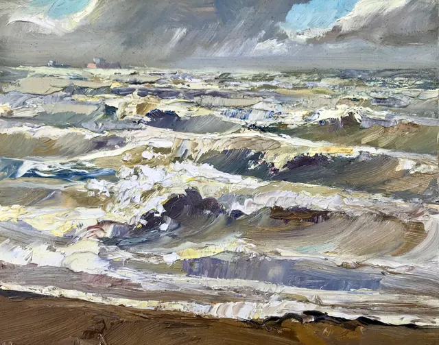schilderijtje Katwijk aan zee