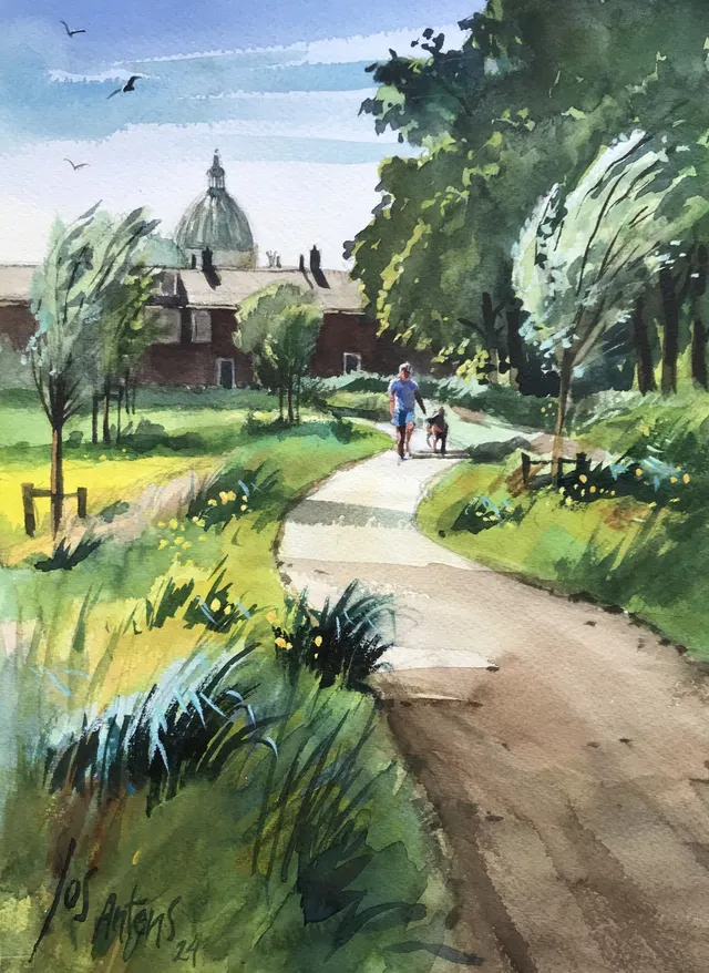 aquarel Oudenbosch