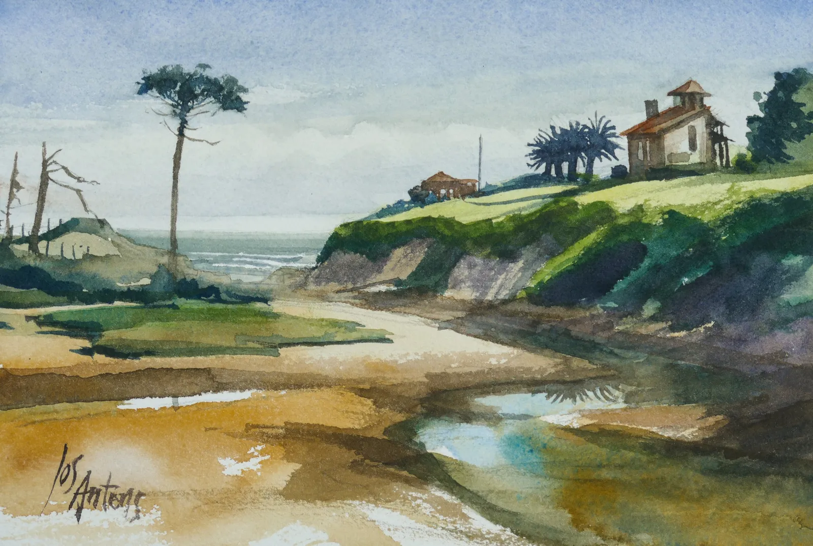 Oyambre watercolour — Jos Antens, aquarel