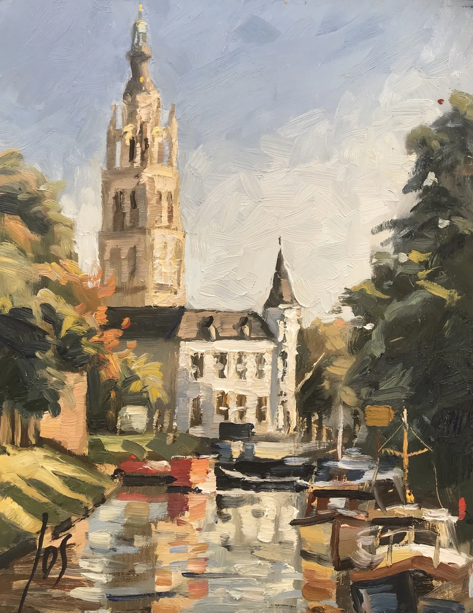 Breda — Jos Antens, olieverf op paneel