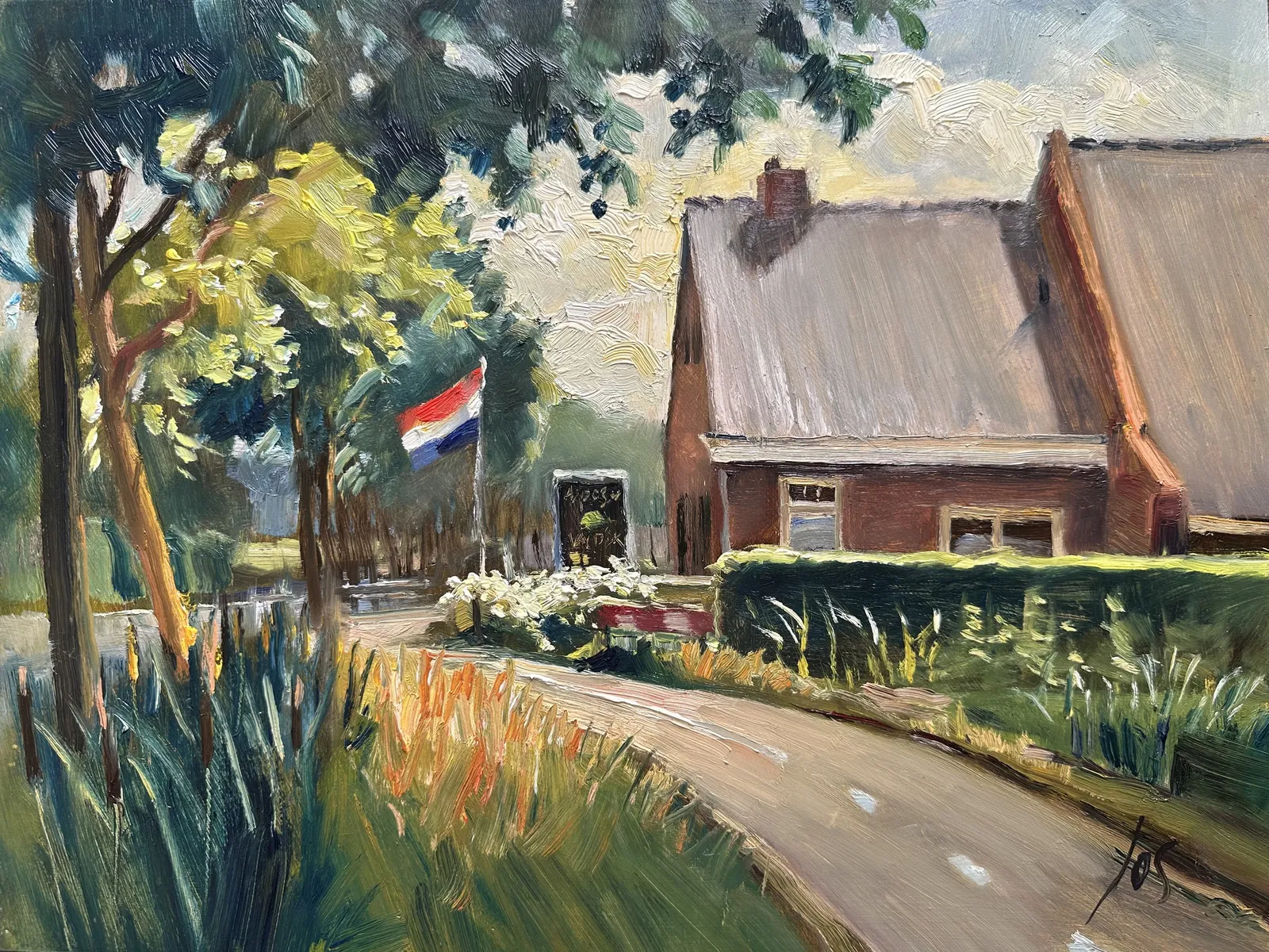 Asperges van van Dijk — Jos Antens, olieverf op paneel