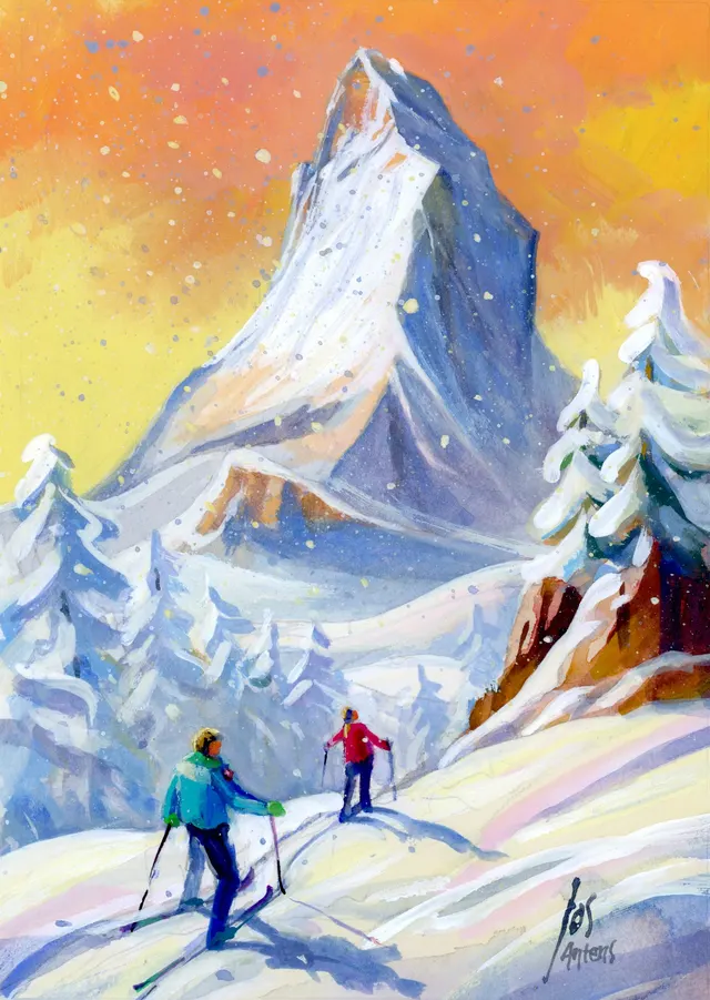 Gouache Matterhorn