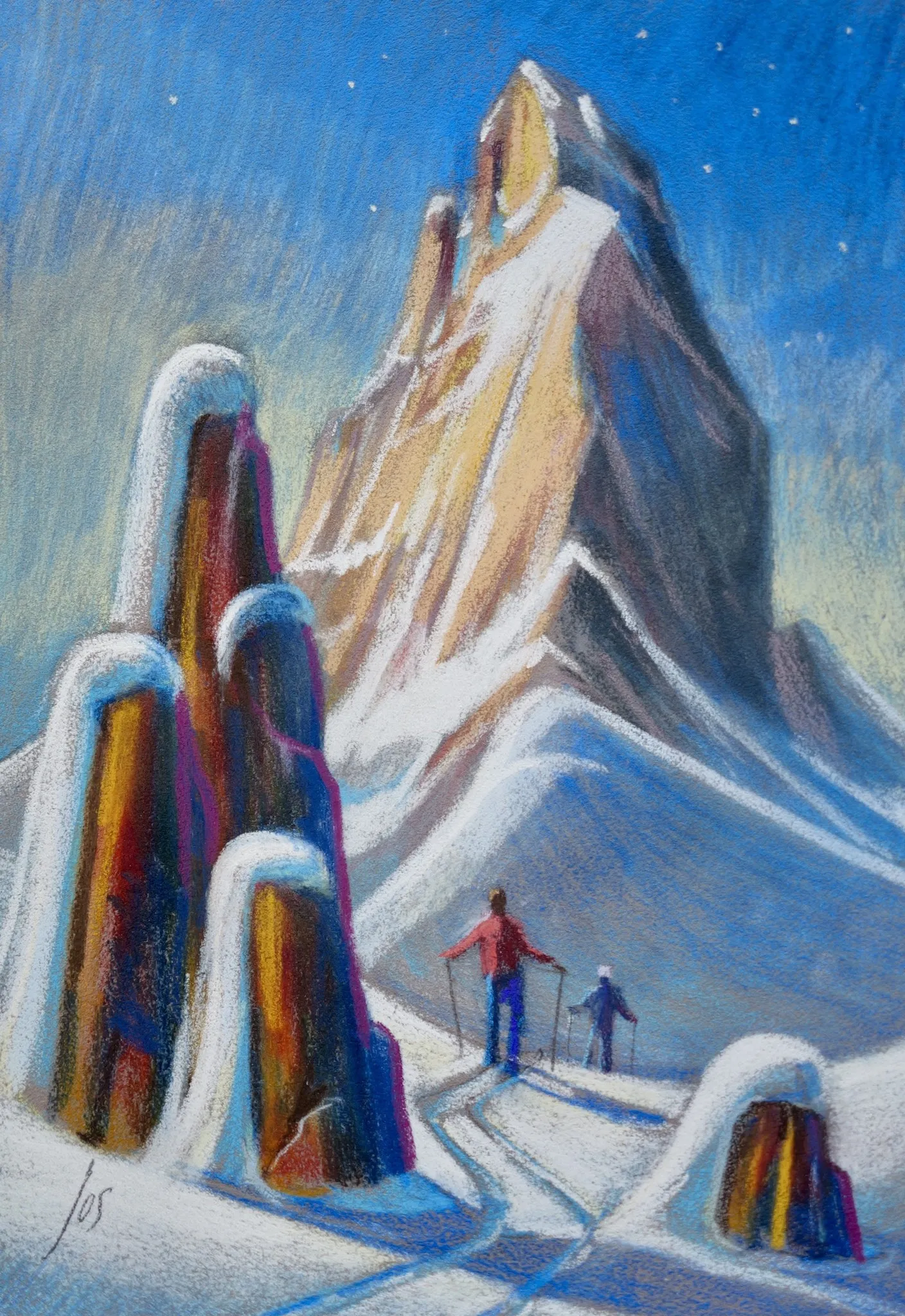 Pastel Matterhorn — Jos Antens, pastel