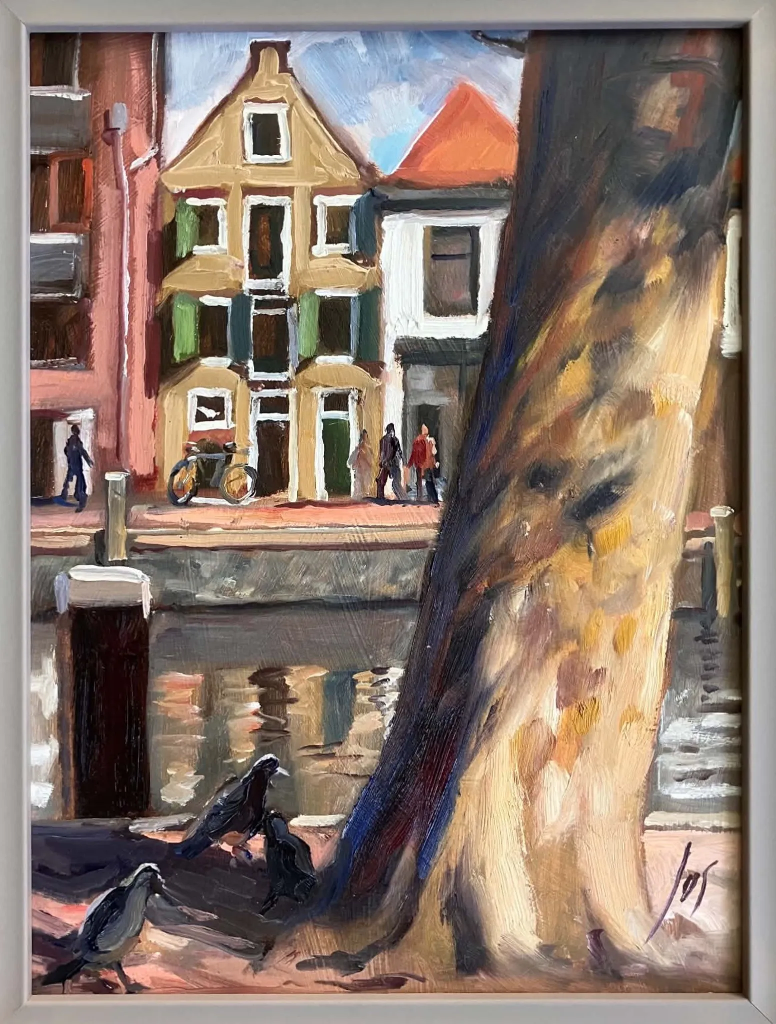 Vlaardingen — Jos Antens, olieverf op paneel