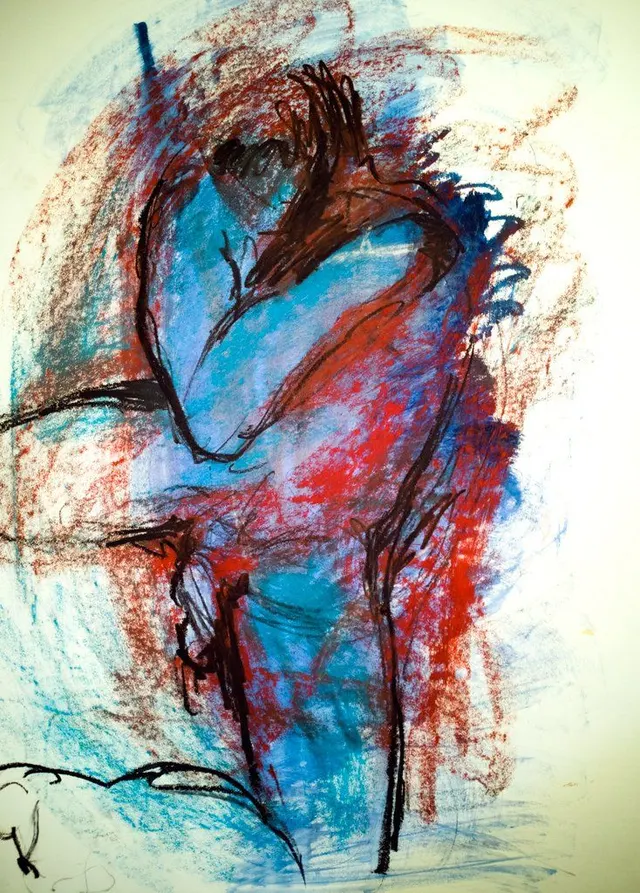 Blue figure
