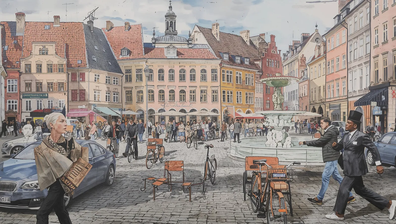 Livlig byplads #536