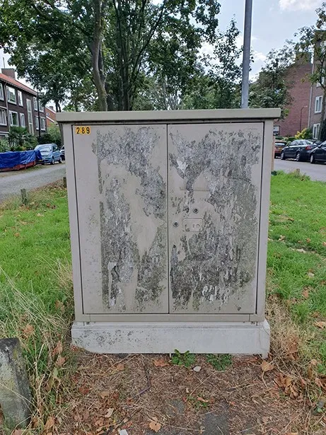 Elektriciteitshuisjes – Rijswijk, fase 1 — Modern Murals, full colour print op transferfolie met anti-graffiti coating — 2