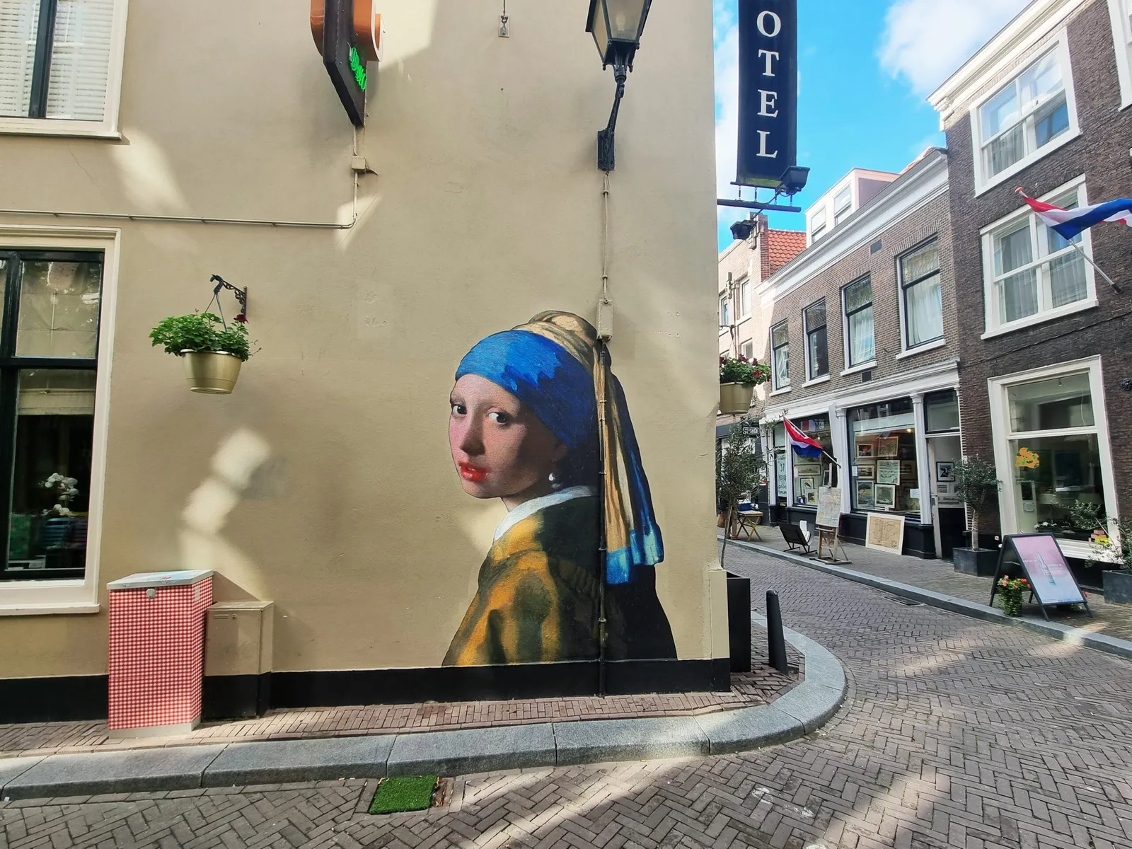 Girl with a Pearl Earring by Vermeer on the Molenstraat in The Hague, commissioned by the Mauritshuis and the Municipality of The Hague