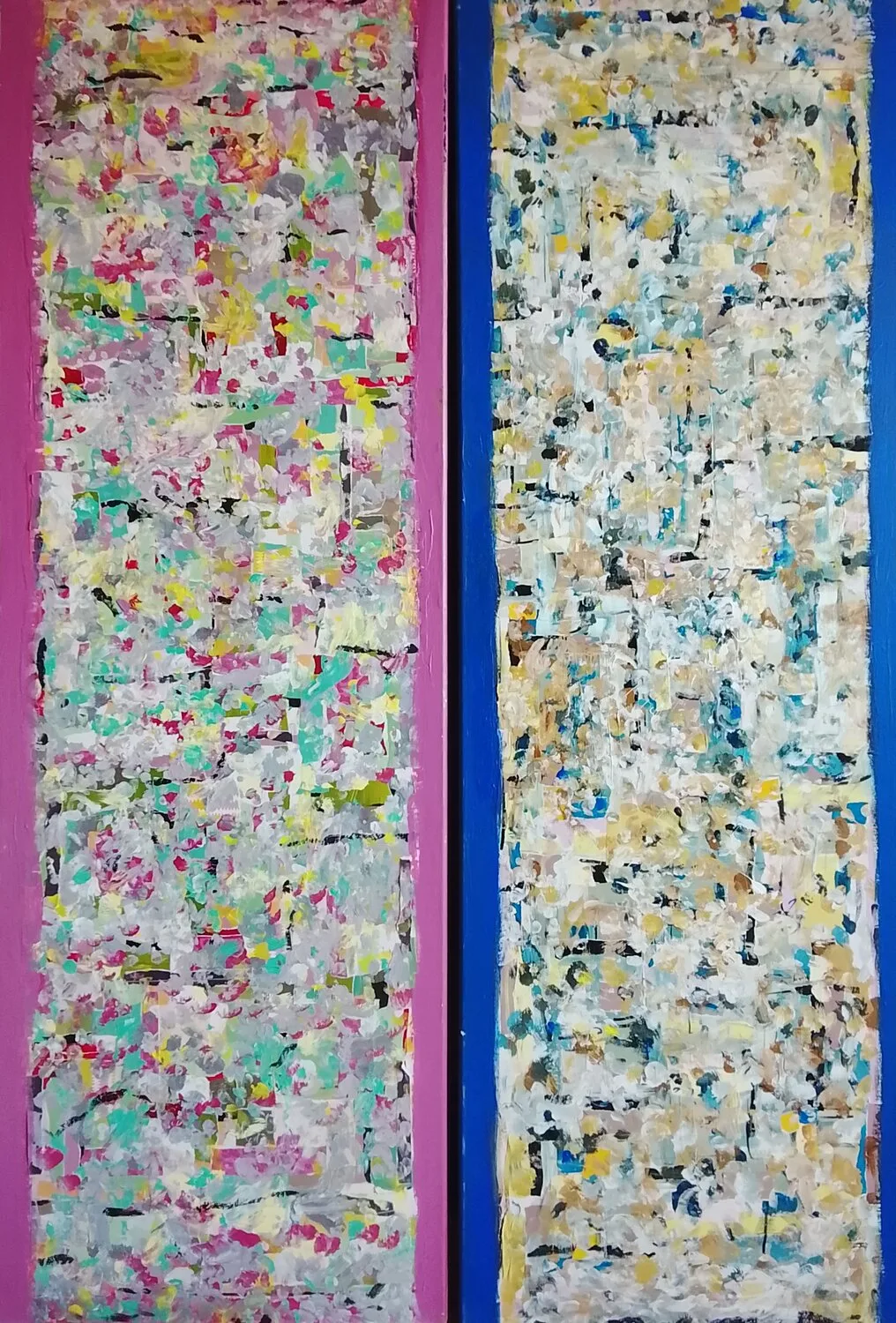 Collage diptych