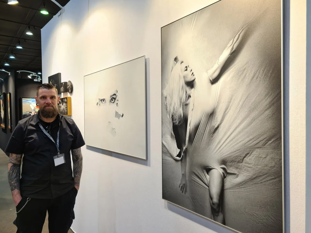Cédric Brion lors d’une exposition