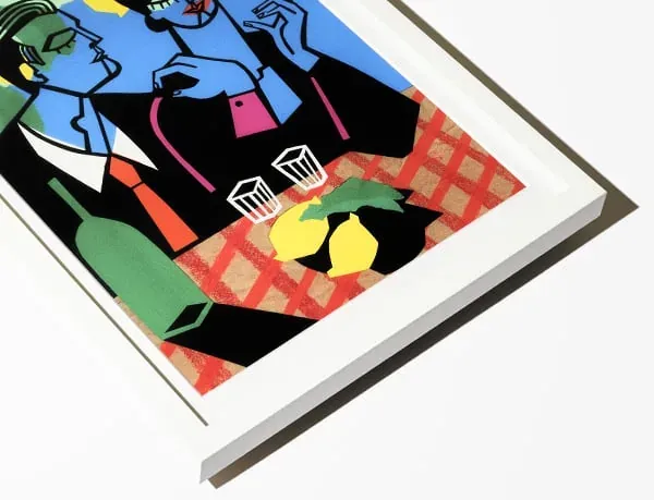 Witte lijst met passe-partout · Foto: theprintspace