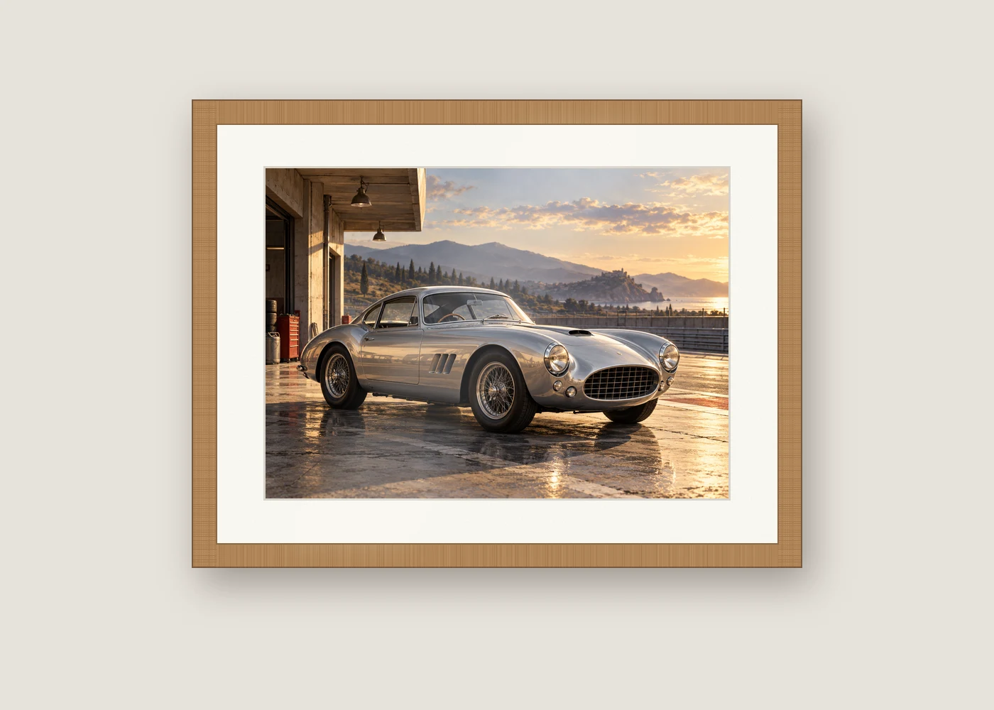 Giclée op Hahnemühle Photo Rag, ingelijst (zwart, wit of eiken, met glas)
