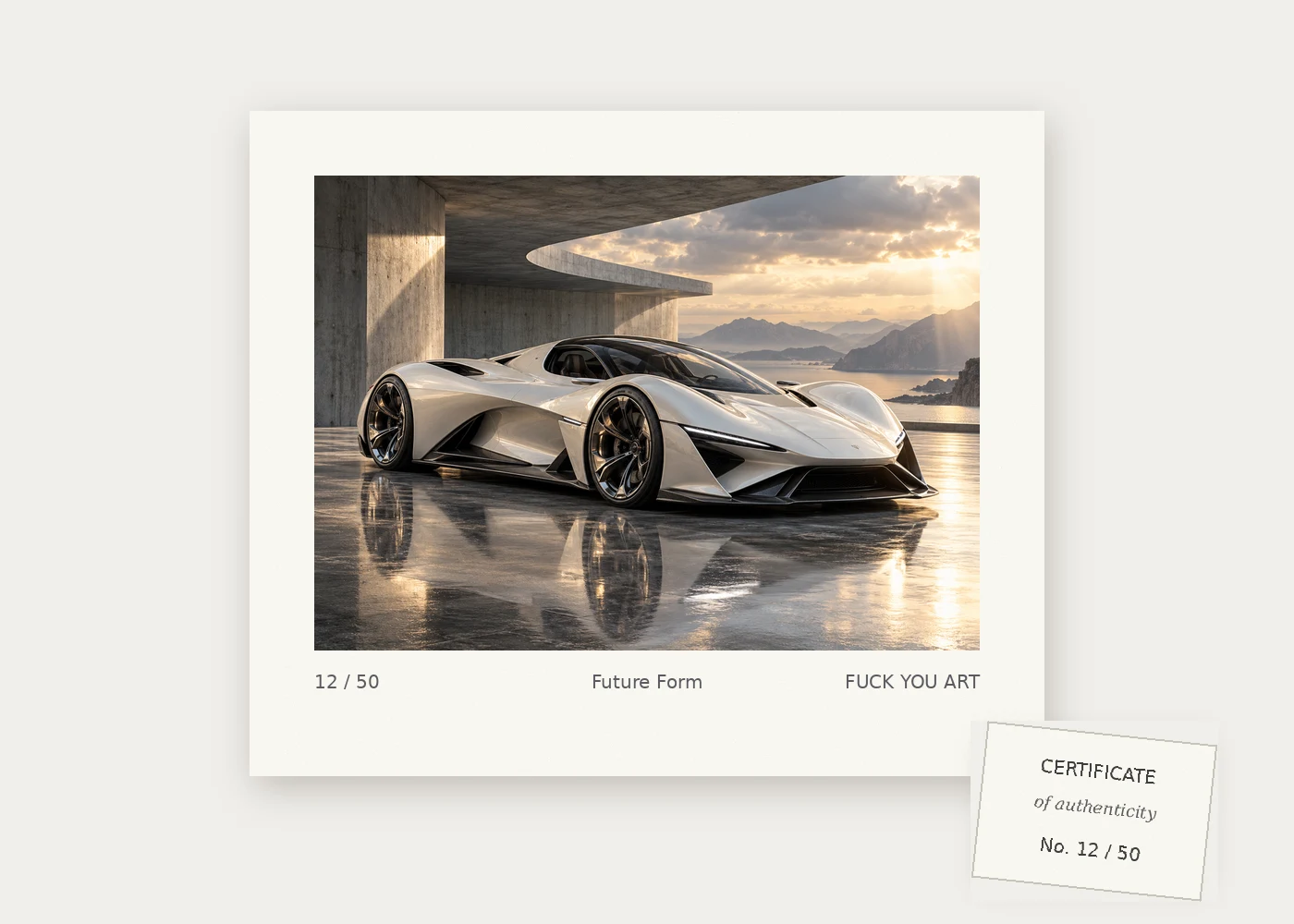 Limited edition giclée op Hahnemühle Baryta, genummerd en met certificaat