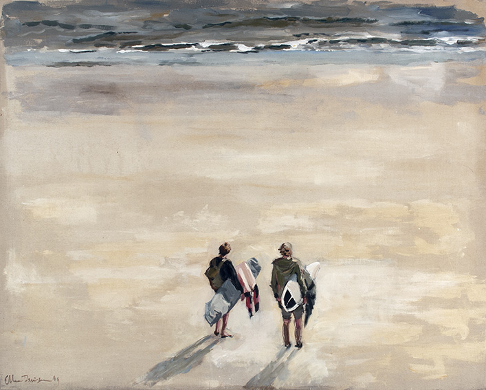 Painter Ellen Davidzon and her Boundaries and the surfing life