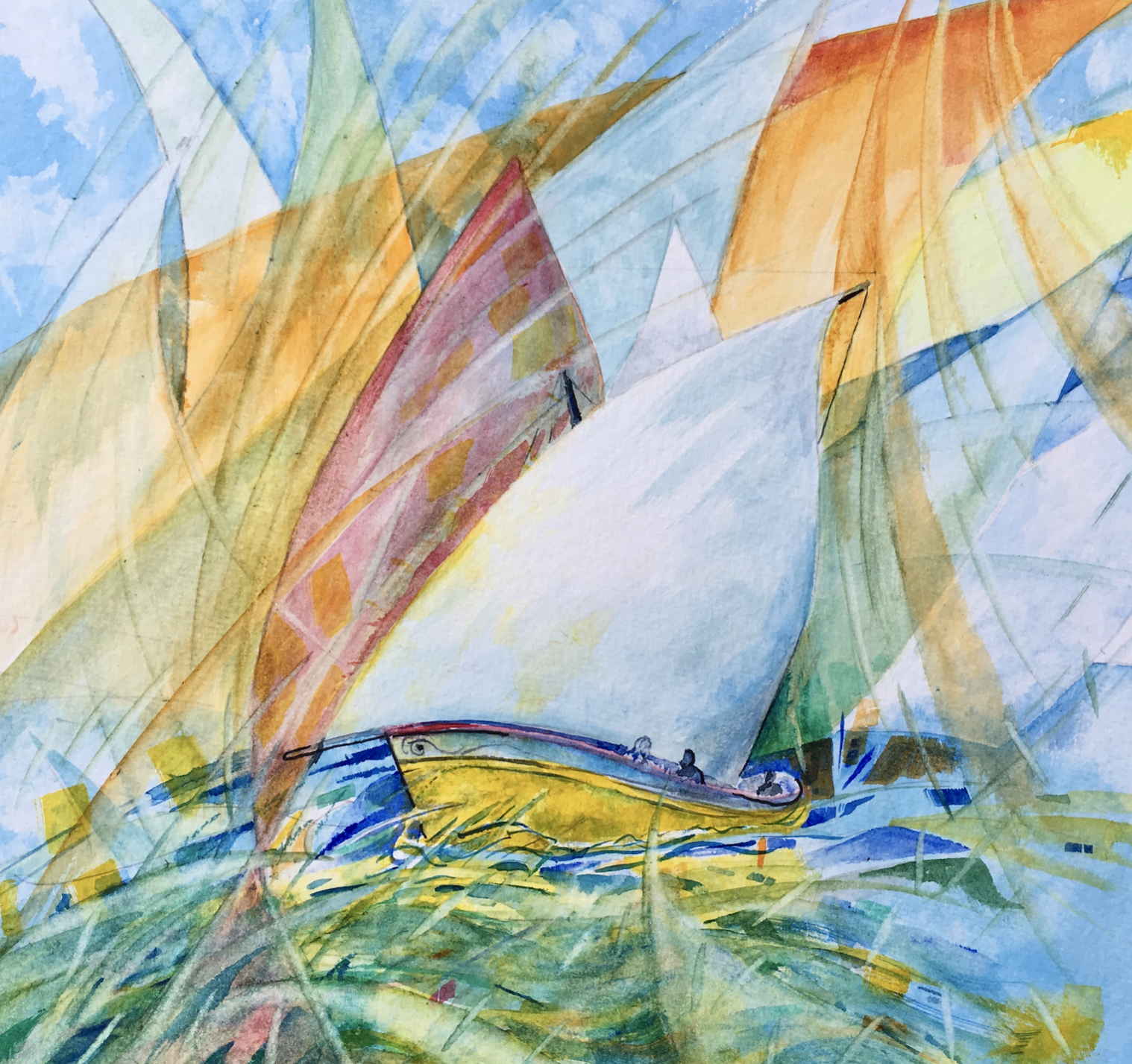 Article about abstract paintings by Iain Dryden